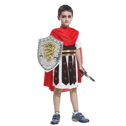 Greek Warrior Gladiator Knight Kid Costumes