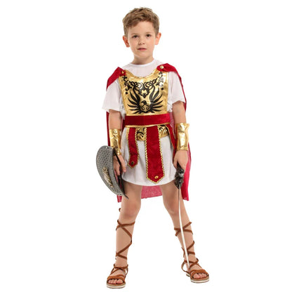 Greek Warrior Gladiator Knight Kid Costumes