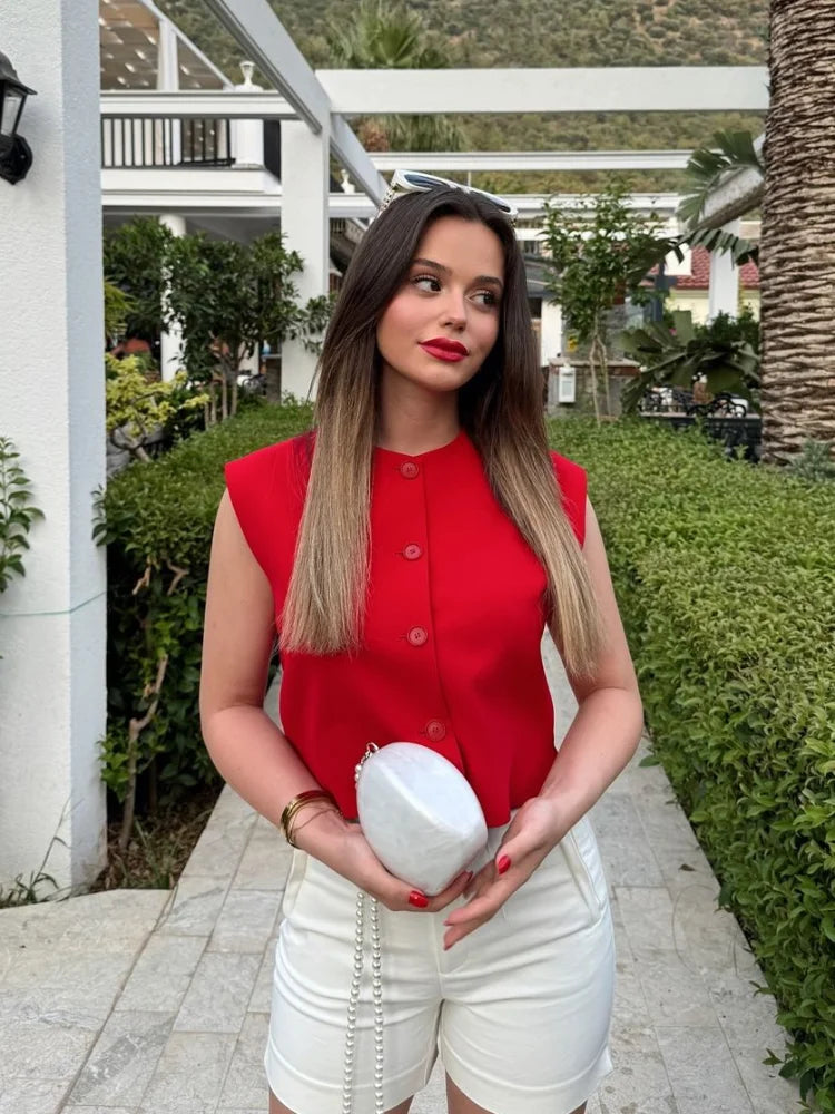 Vintage Loose Casual V Neck Long Sleeve Pullover Christmas Sweater Sweaters-L