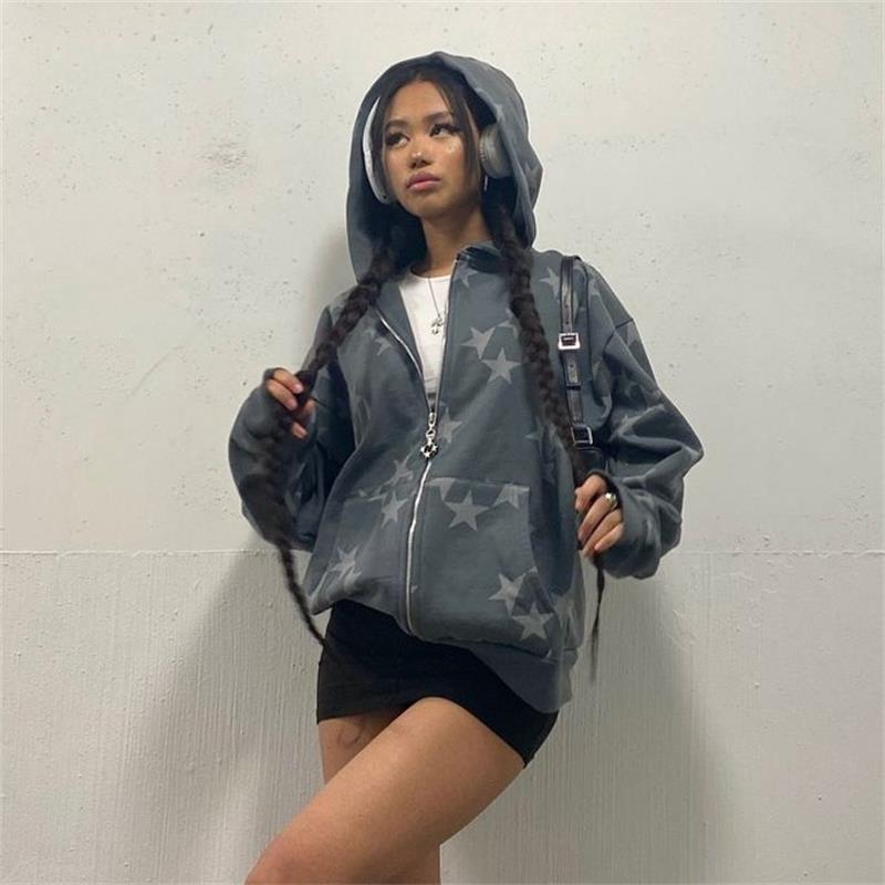 Vintage Star Graphic Hoodies Sweatshirts & Hoodies-L