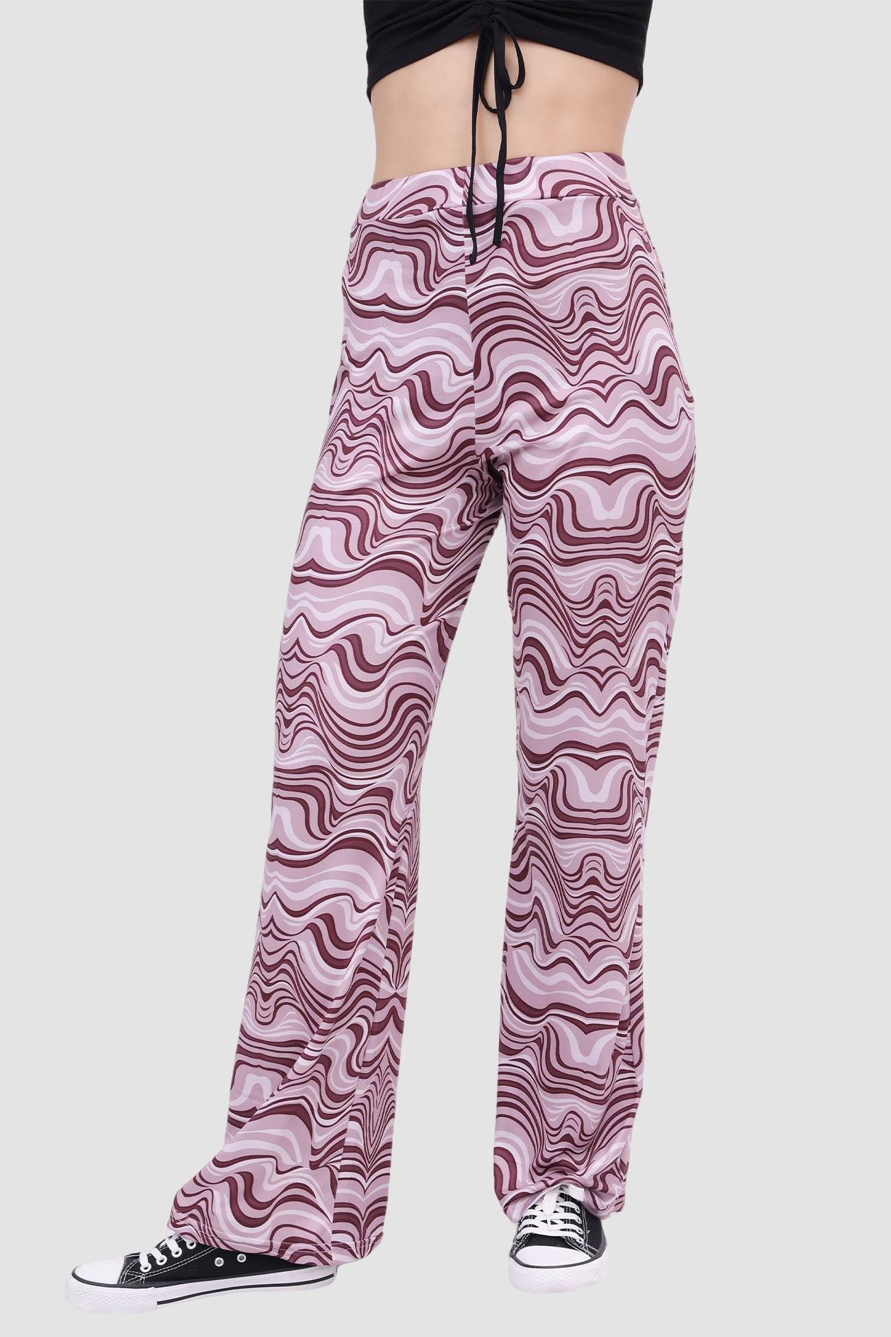 Yoga Water Pants Flared with Ripple Design