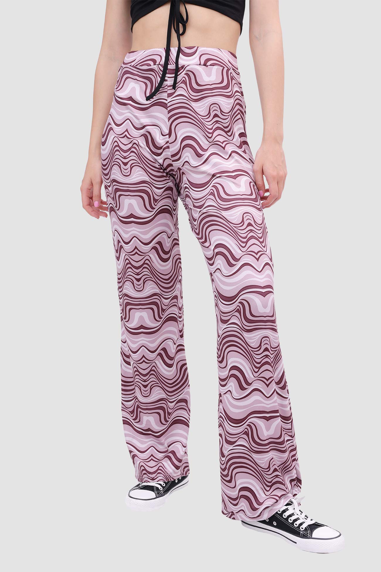 Yoga Water Pants Flared with Ripple Design