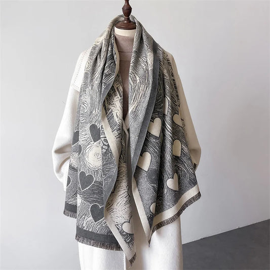 Winter Cashmere Shawl Wrap Scarf