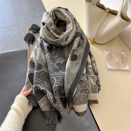 Winter Cashmere Shawl Wrap Scarf