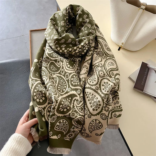 Fashion Print Pashmina Winter Scarf