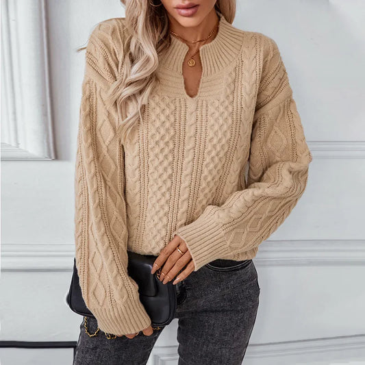 Khaki Cardigan Streetwear Sweater