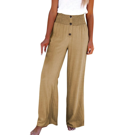 High Waist Flowing Wide Leg Pants