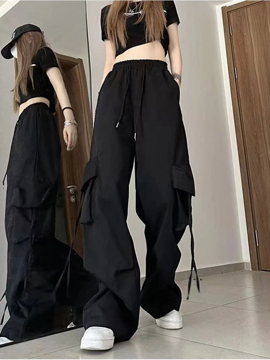 Y2K High Waist Cargo Baggy Pants