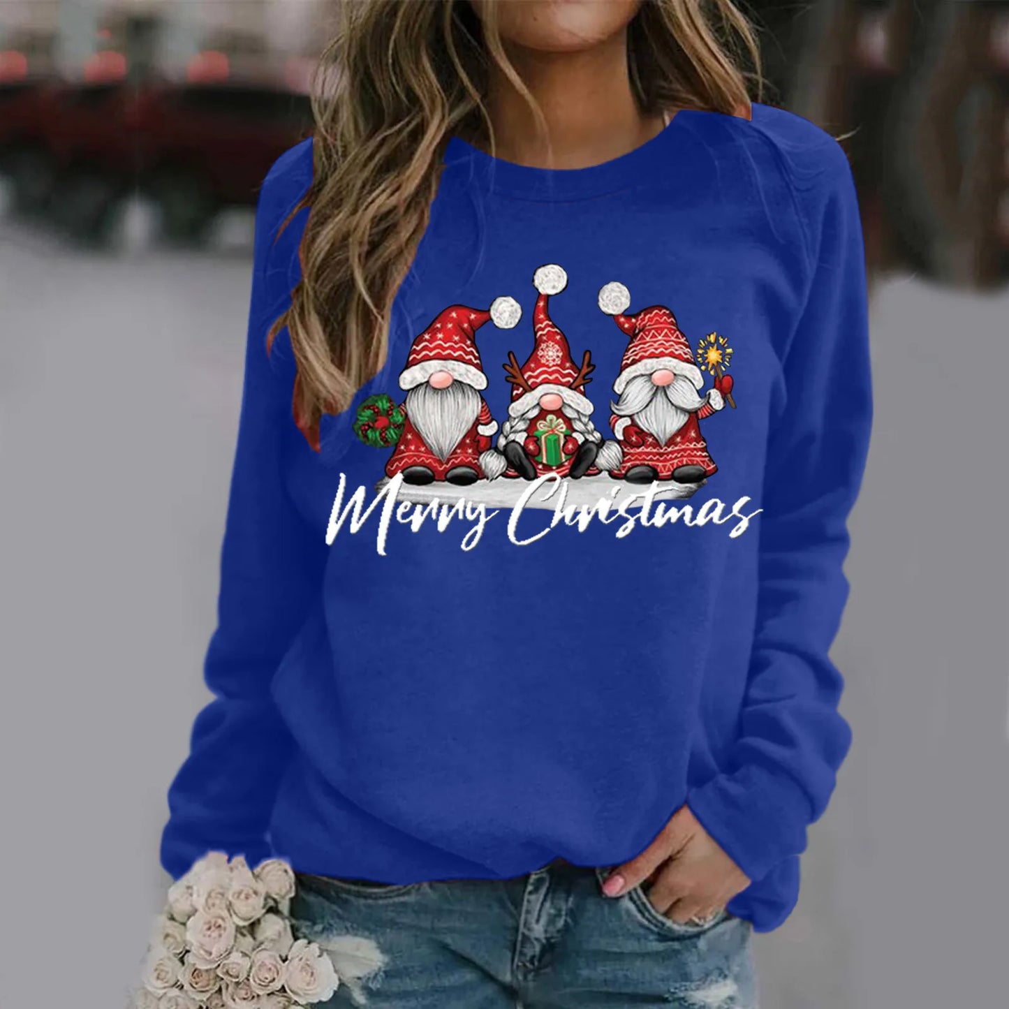 Merry Christmas All Season Fashion New Design Long Sleeve Christmas Hoodie