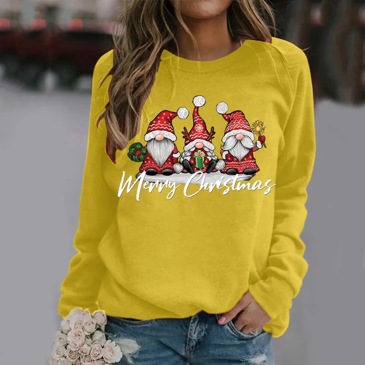 Merry Christmas All Season Fashion New Design Long Sleeve Christmas Hoodie