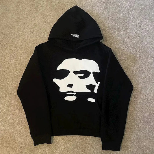 Two-Face Graphic Oversized Hoodie