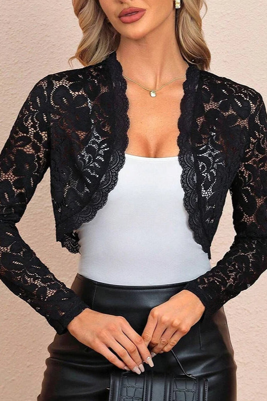 Crochet Lace Shrug Cardigan