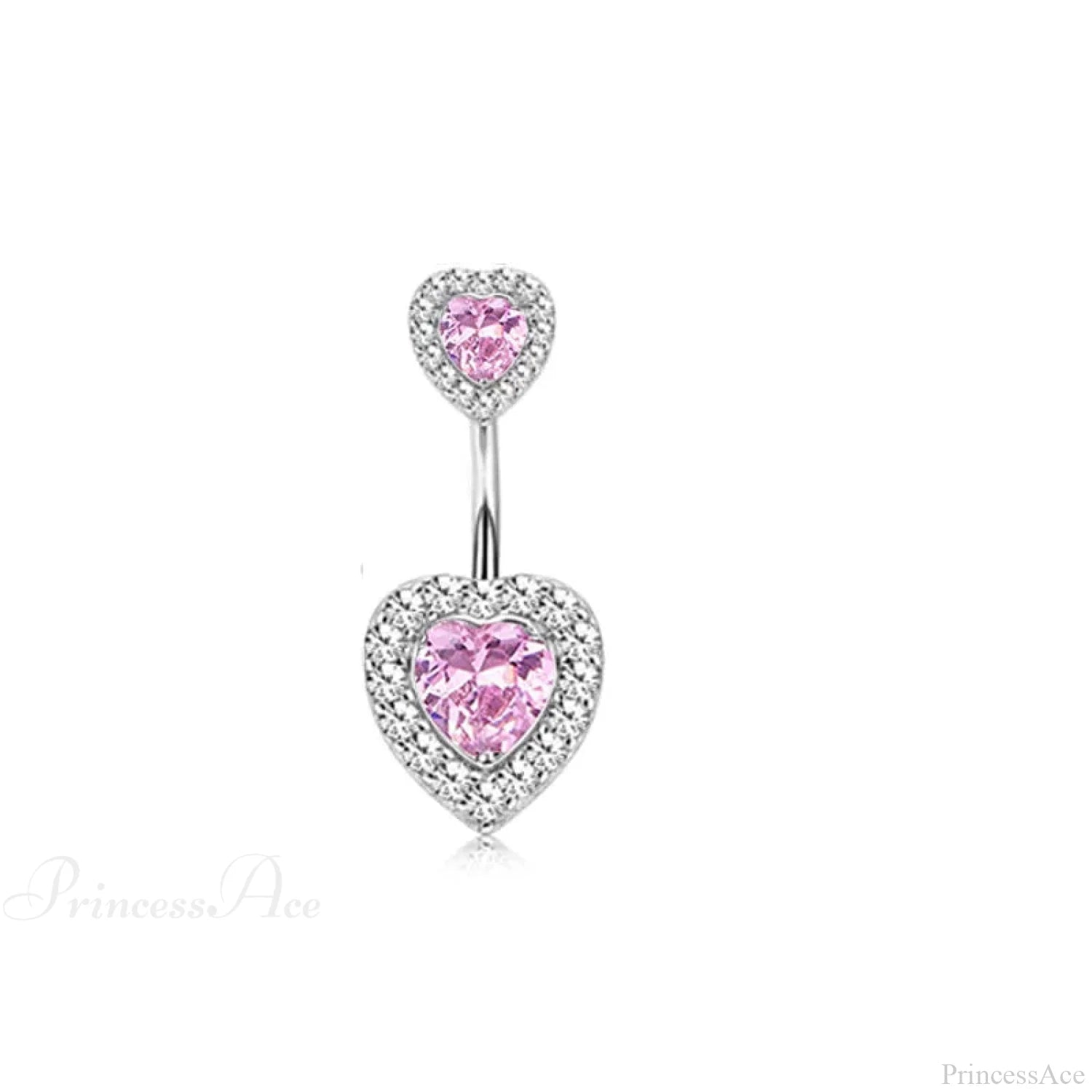 AB Butterfly Lunar Pink Gothic Belly Ring sliver11