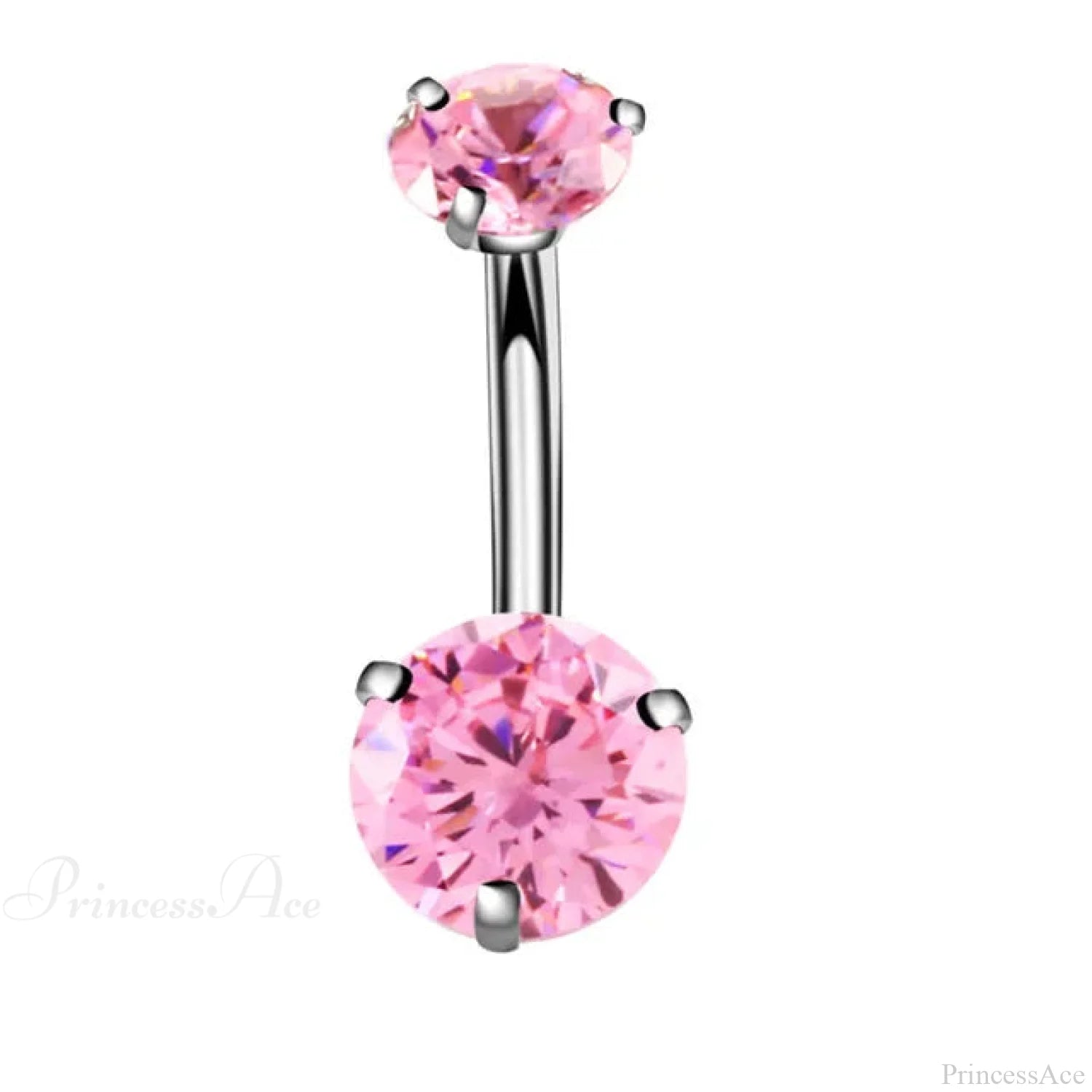 AB Butterfly Lunar Pink Gothic Belly Ring sliver6