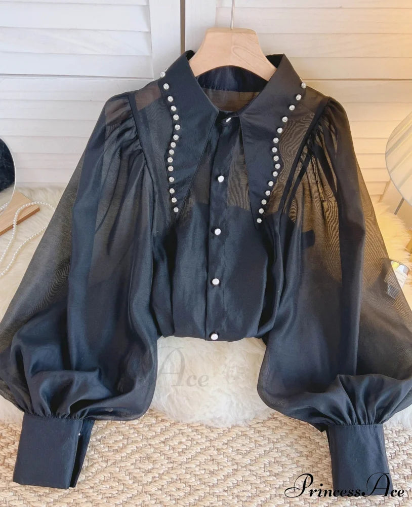 Abigail Women’s Blouse Black / One Size Tops & Blouses