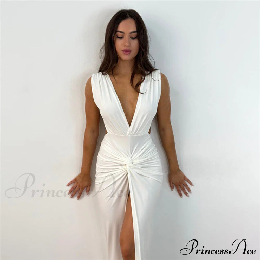 Addie Formal High Charming Slit Wrap Dress S.o. Long Dresses