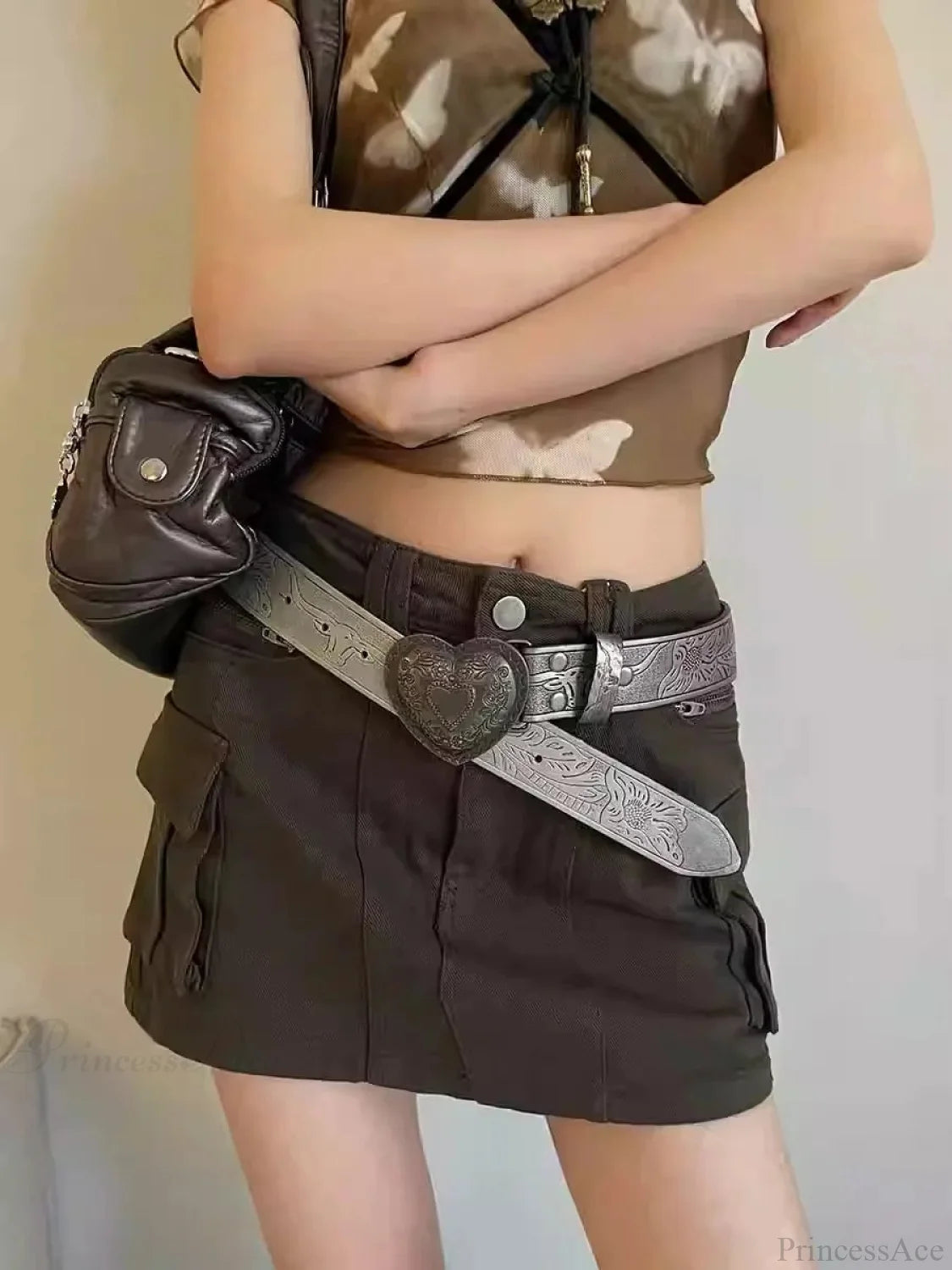 Affection Y2K Gothic Vintage Slender Individuality Belt