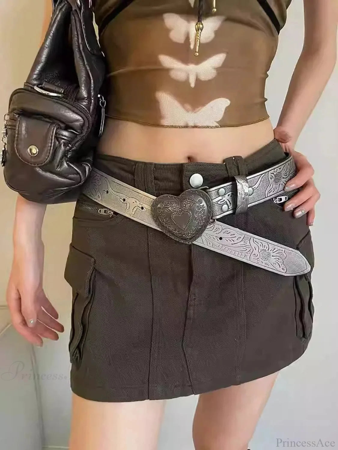 Affection Y2K Gothic Vintage Slender Individuality Belt