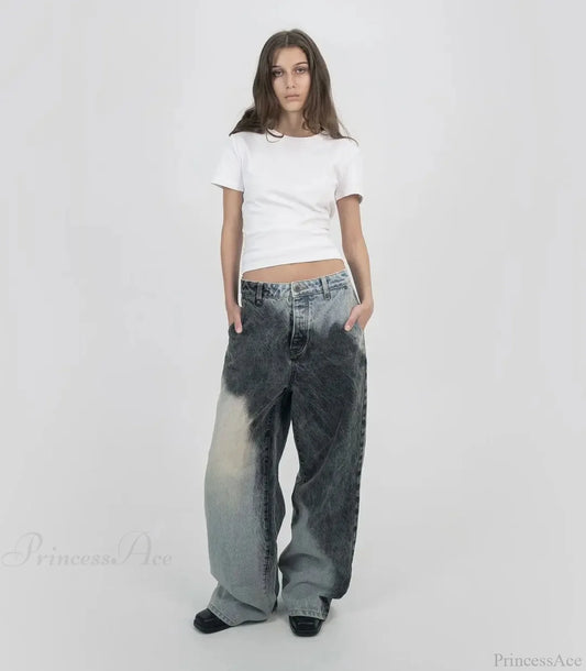 Aged Gothic Dark Contrast Denim Pant blue / S
