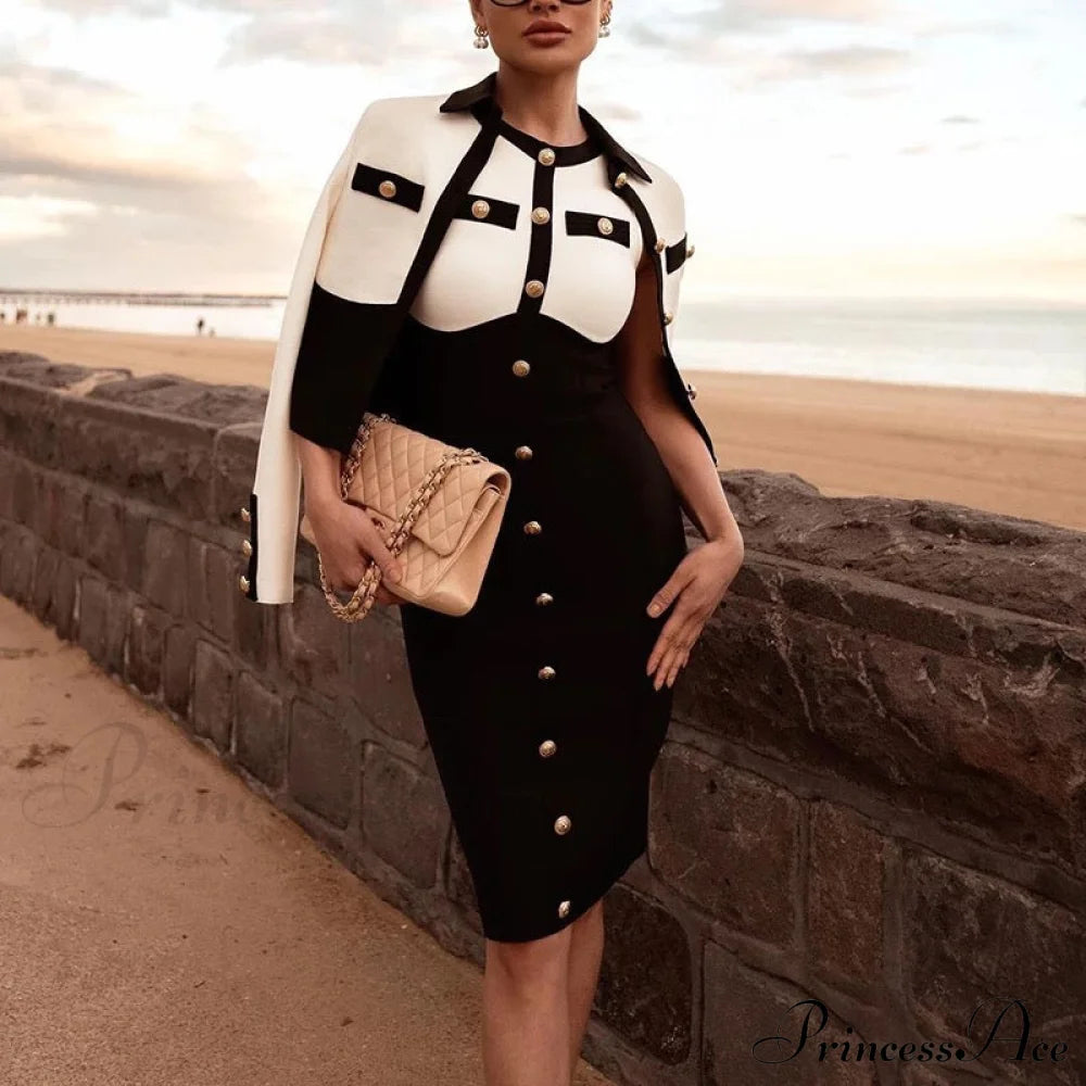 Amandine Elegant Midi Dress Dresses