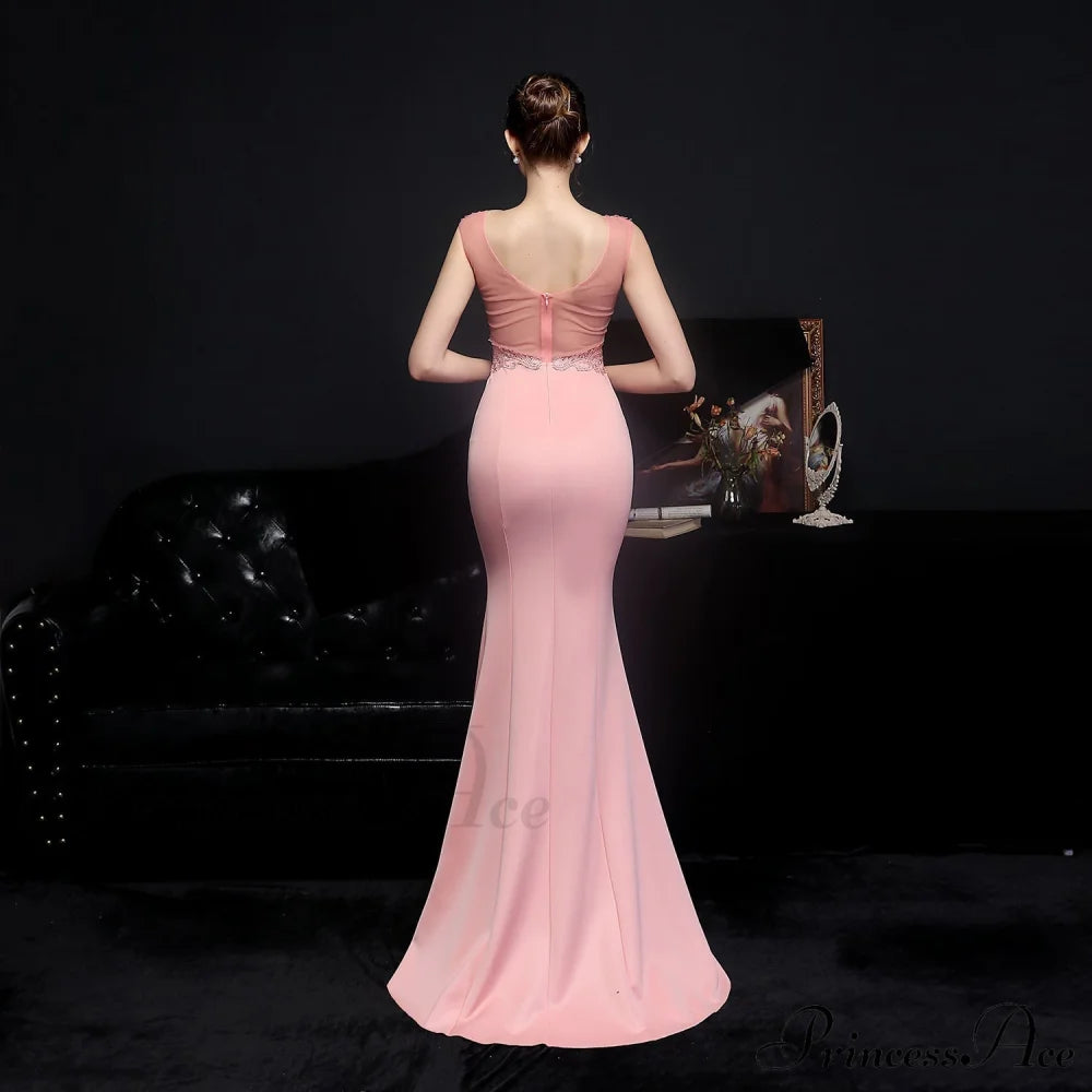 Amelia Embroidered Stylish Sequined Fishtail Dress S.o. Long Dresses