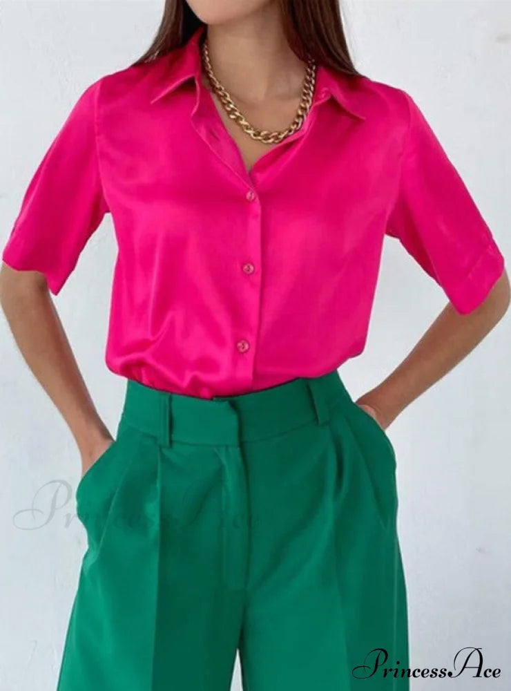 Andrea Blouse Tops & Blouses