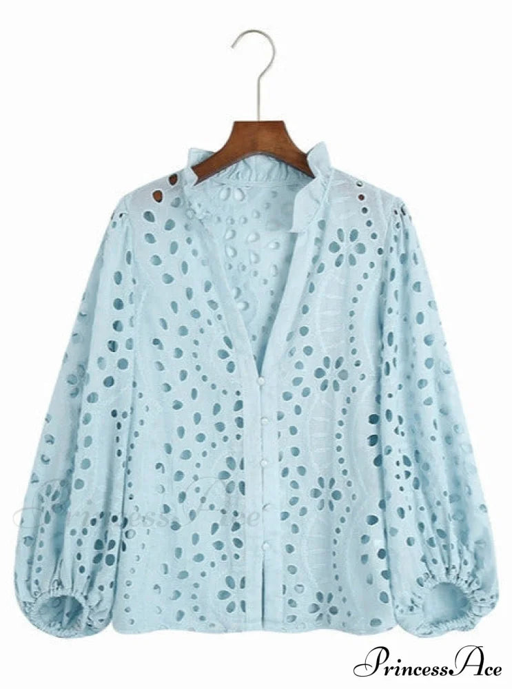 Antalina Blouse Blue / S Tops & Blouses