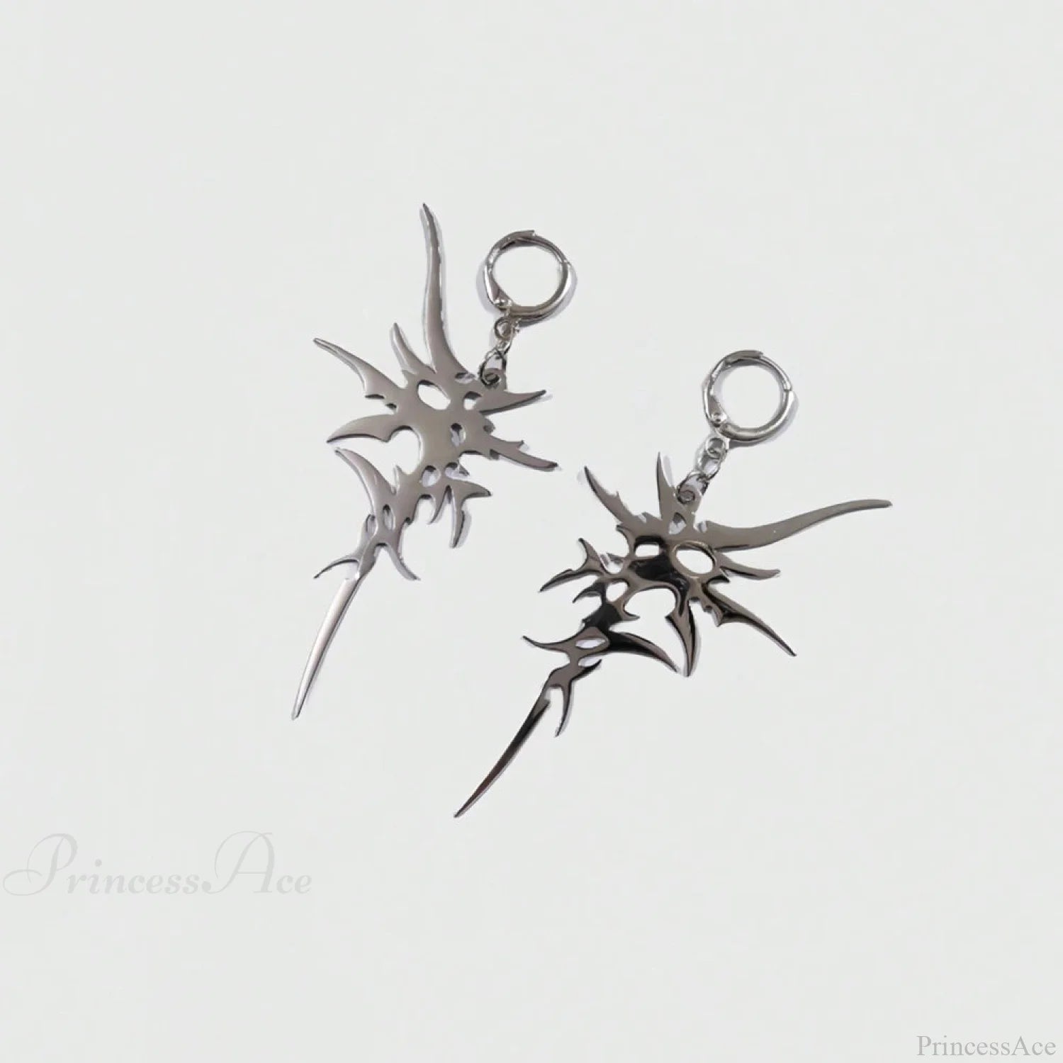 Antique Crystal Cross Baroque Dangle Earring