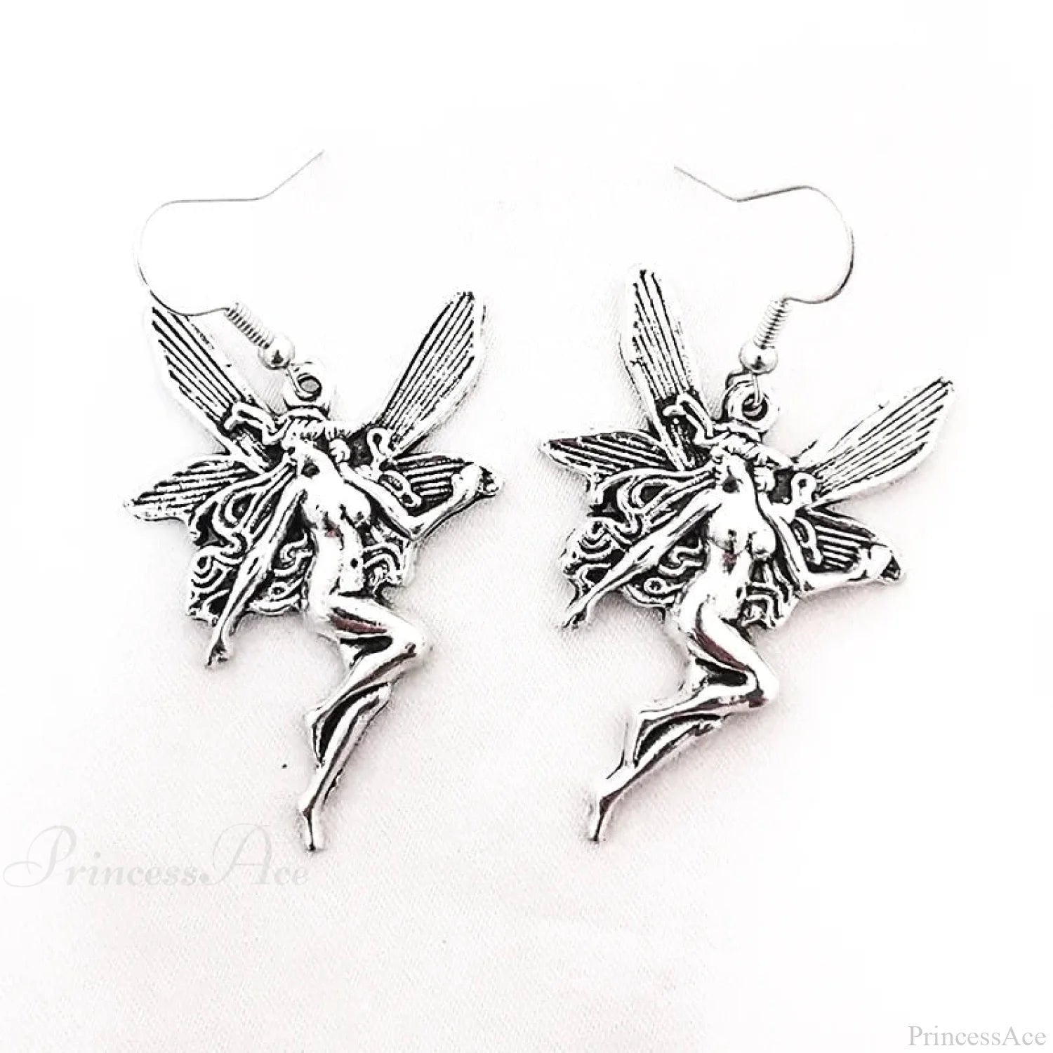 Antique Fairy Wings Grunge Dangling Earring