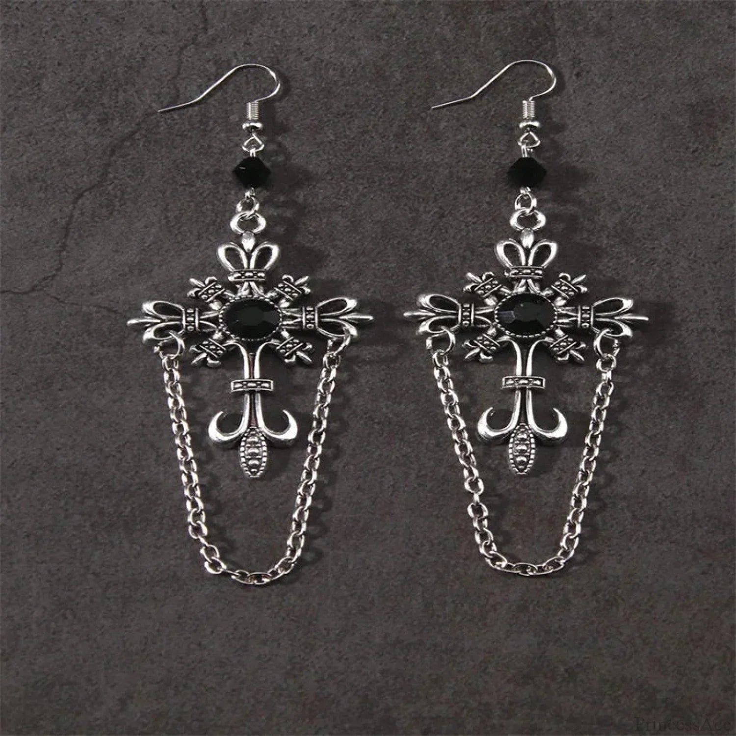 Antique Fairy Wings Grunge Dangling Earring