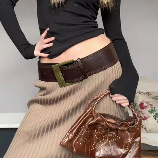 Antique Gothic Brown Clasp Strap brown / 90cm