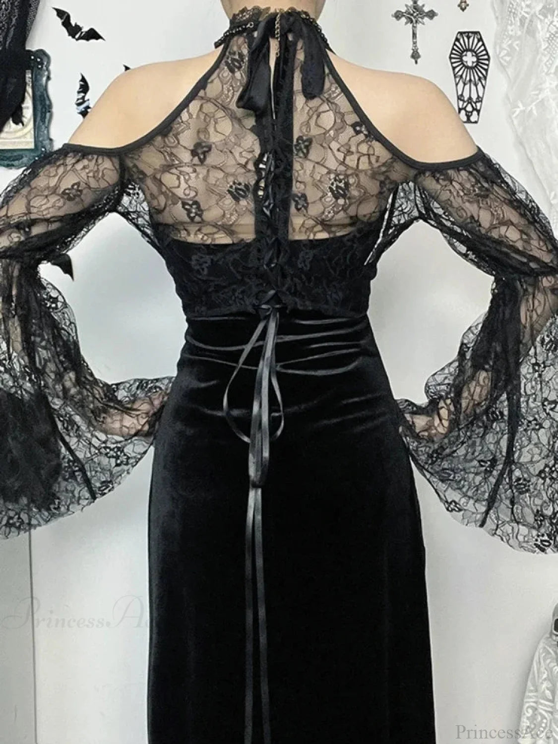 Antique Gothic Lace Smock Blouse