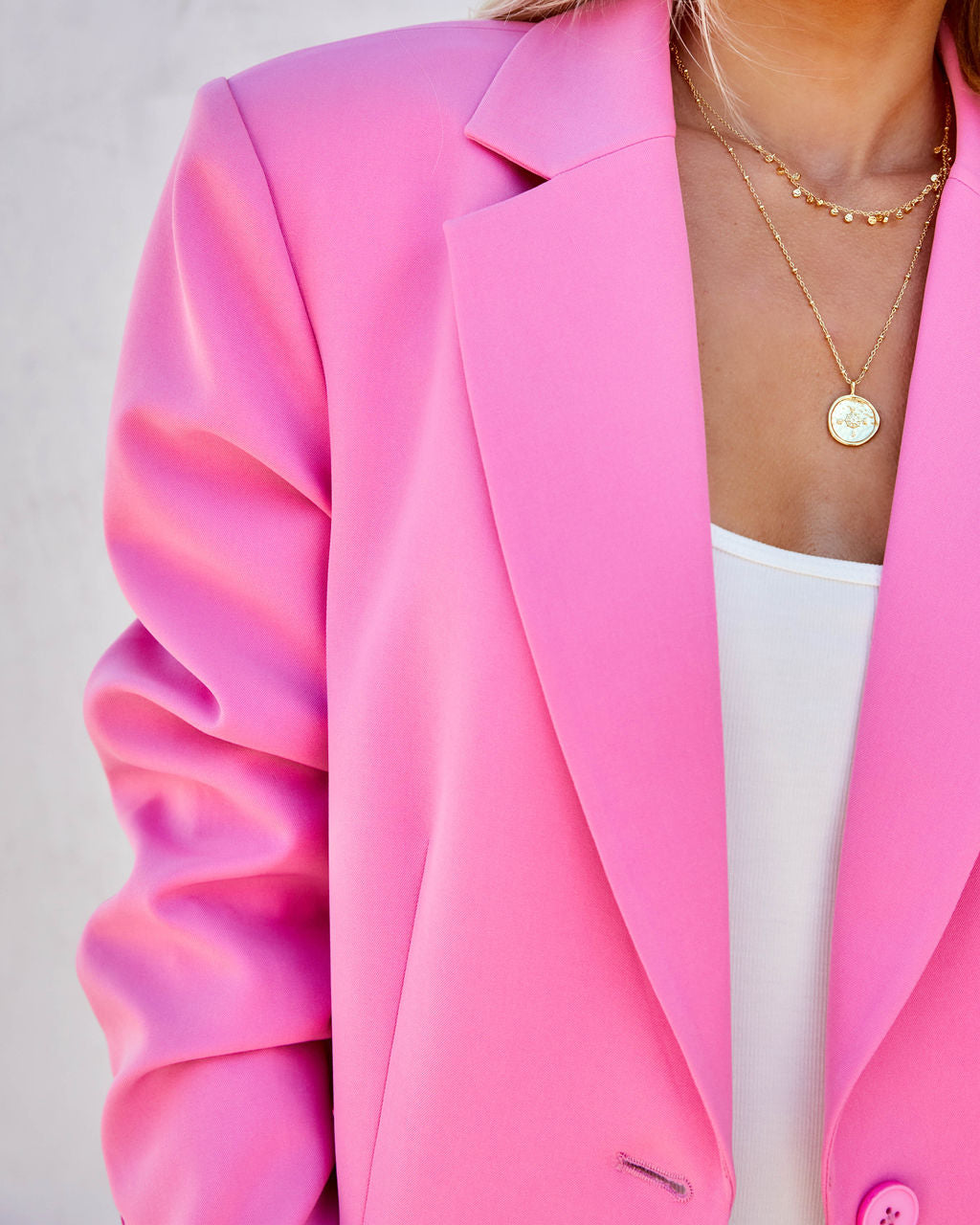 PREORDER - Aria Blazer with Pockets - Pink