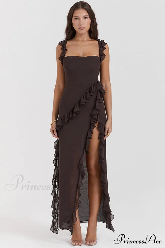 Ariel Cherry Pleated Maxi Dress | Dress In Beauty
