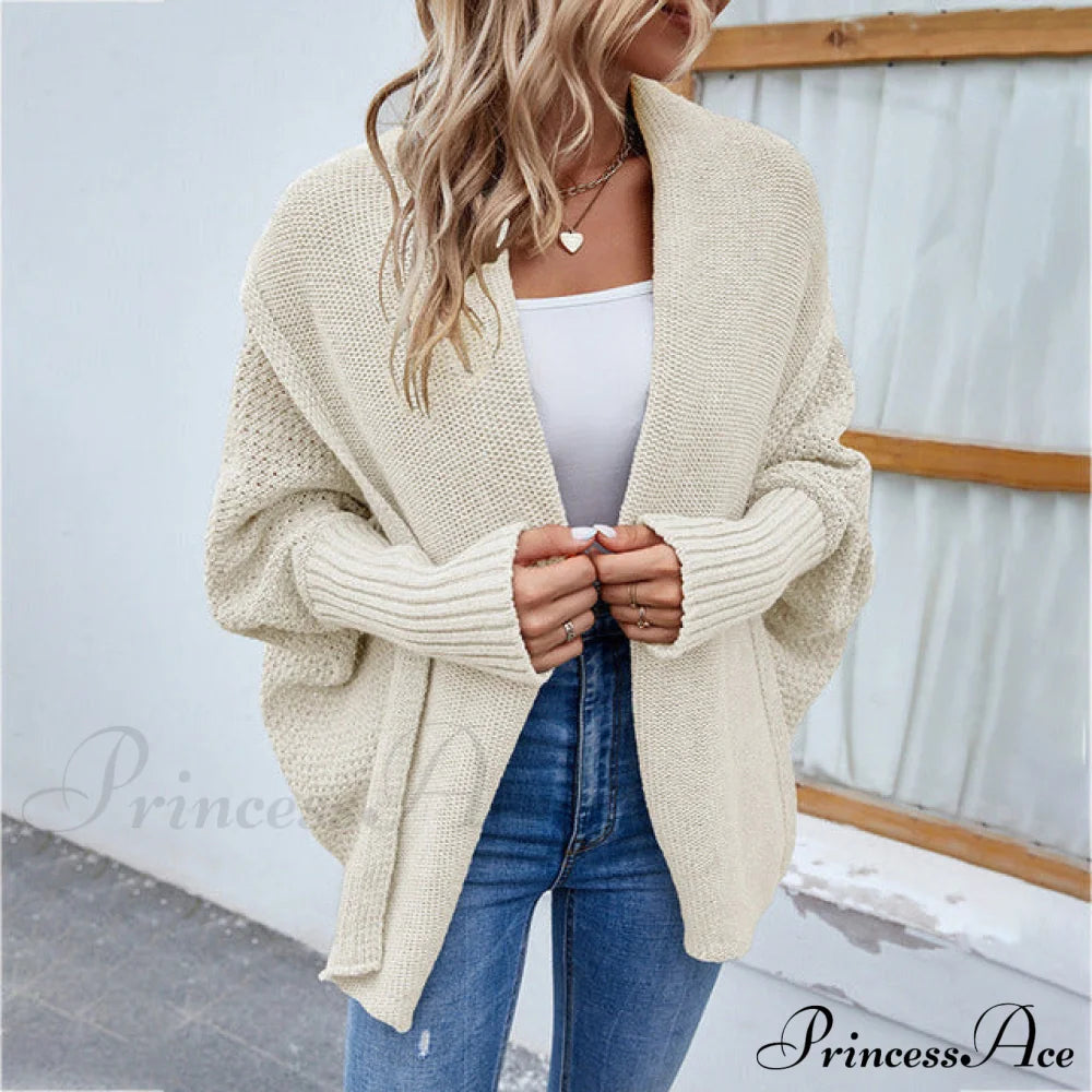 Casual Batwing Sleeve Cardigan Apricot best Best Sellings cardigan cardigans clothes Sale tops Topseller