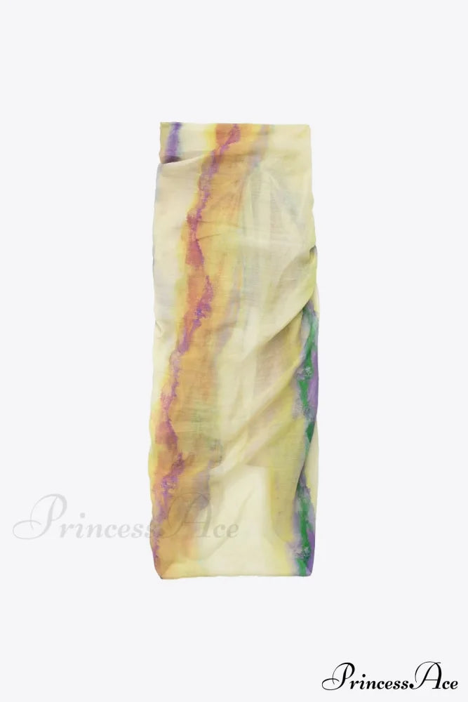 Arm Long Tie-Dye Blouse Skirt And Set