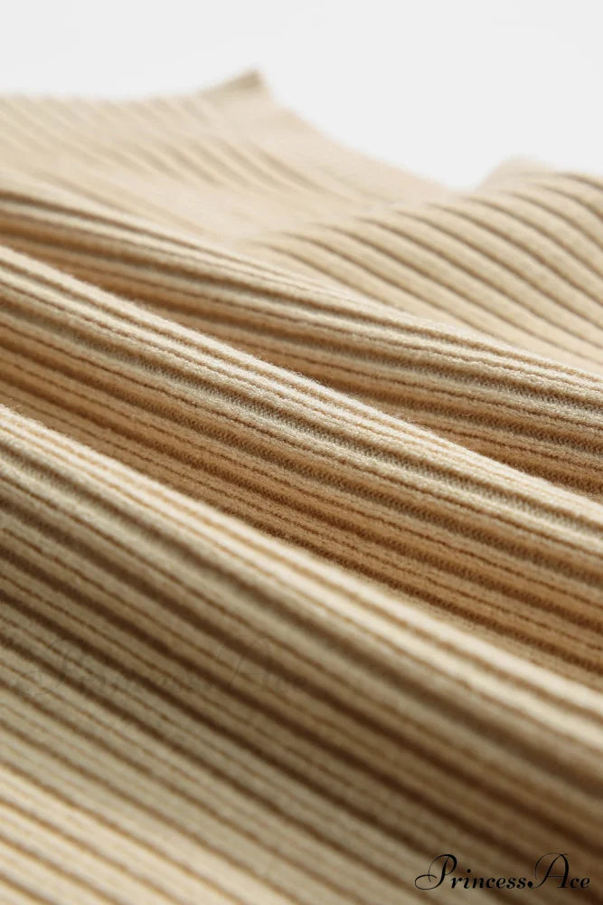 Arm Oatmeal Brief Knit Patch Ribbed With Sweater Pocket Sweaters-L