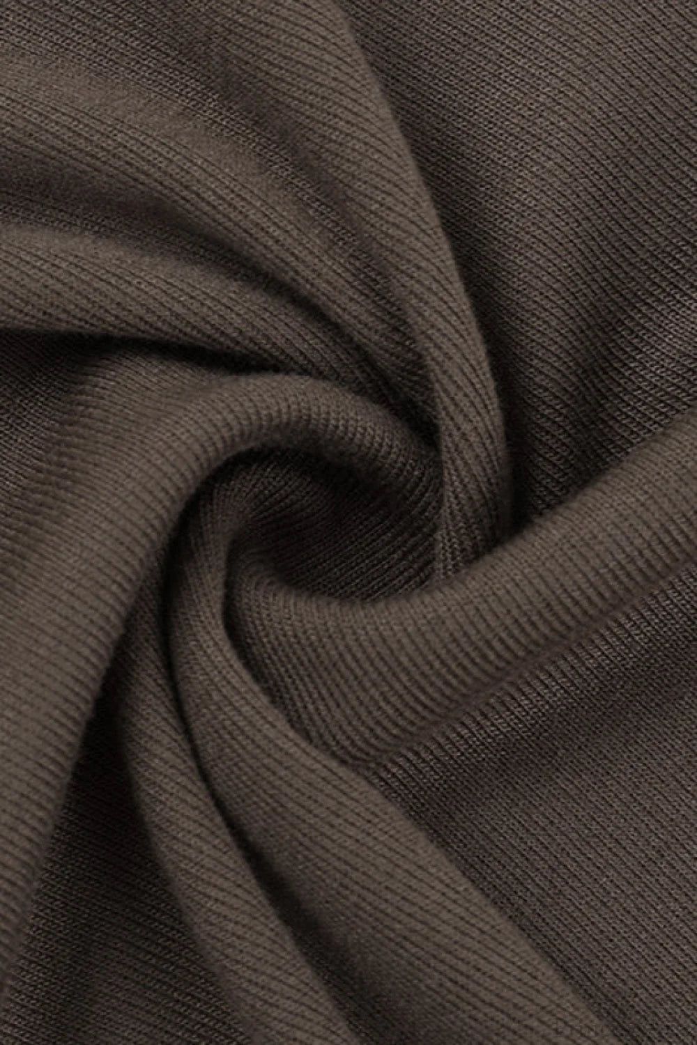 Asymmetric Hem Plain Long Sleeve Tee