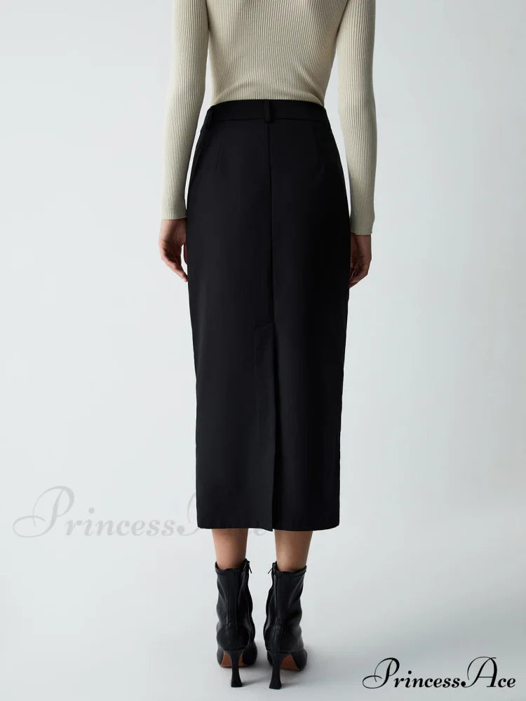 Asymmetric Layer Graceful Maxi Skirt Skirts