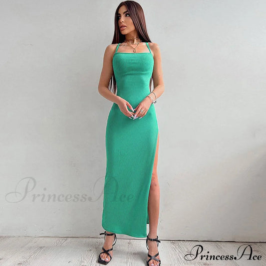 Athleisure Solid Long Sleeve Crop Top Sophisticated Wide Leg Pants Matching Set - Khaki S / Teal