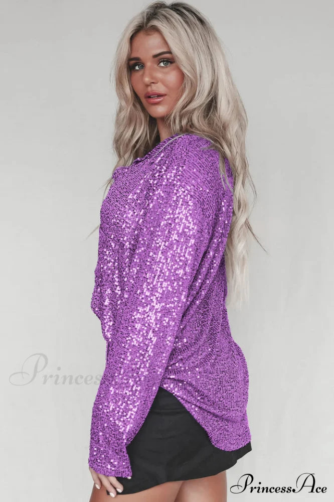 Attention Seeker Stylish Sequin Top