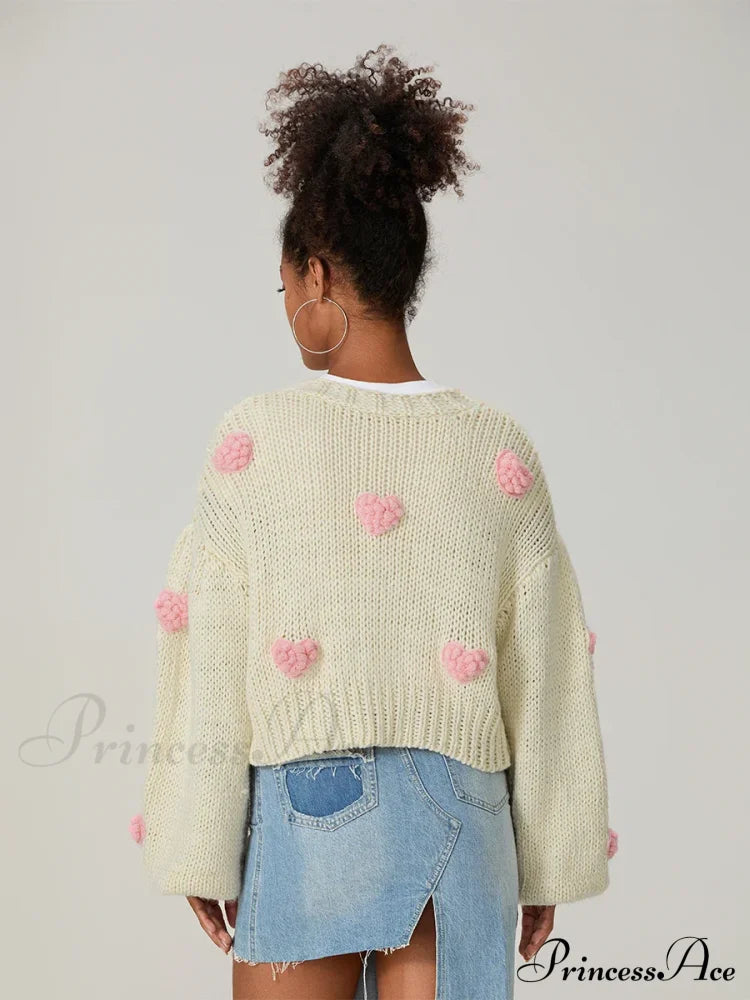 Autumn Sweater 3D Bow Cardigan Cardigan-241208