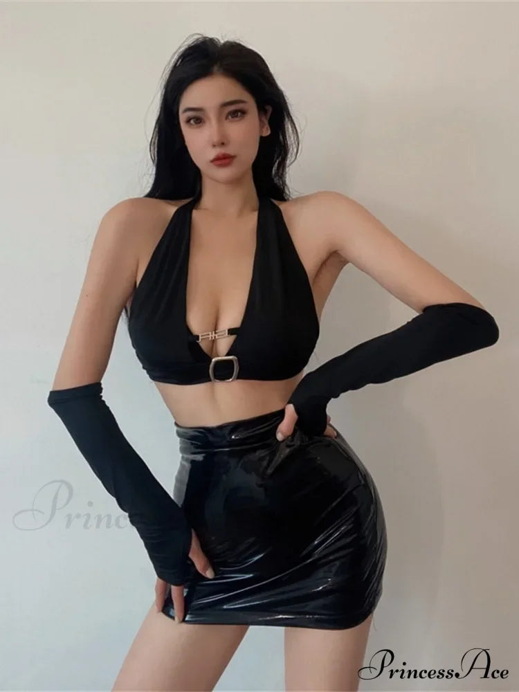 Autumn Winter Sweet Sexy Tight Reflective High Waist Warm Fashion Skirt