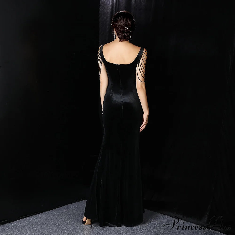 Avery Good Quality Charming Velvet Formal Dress S.o. Long Dresses