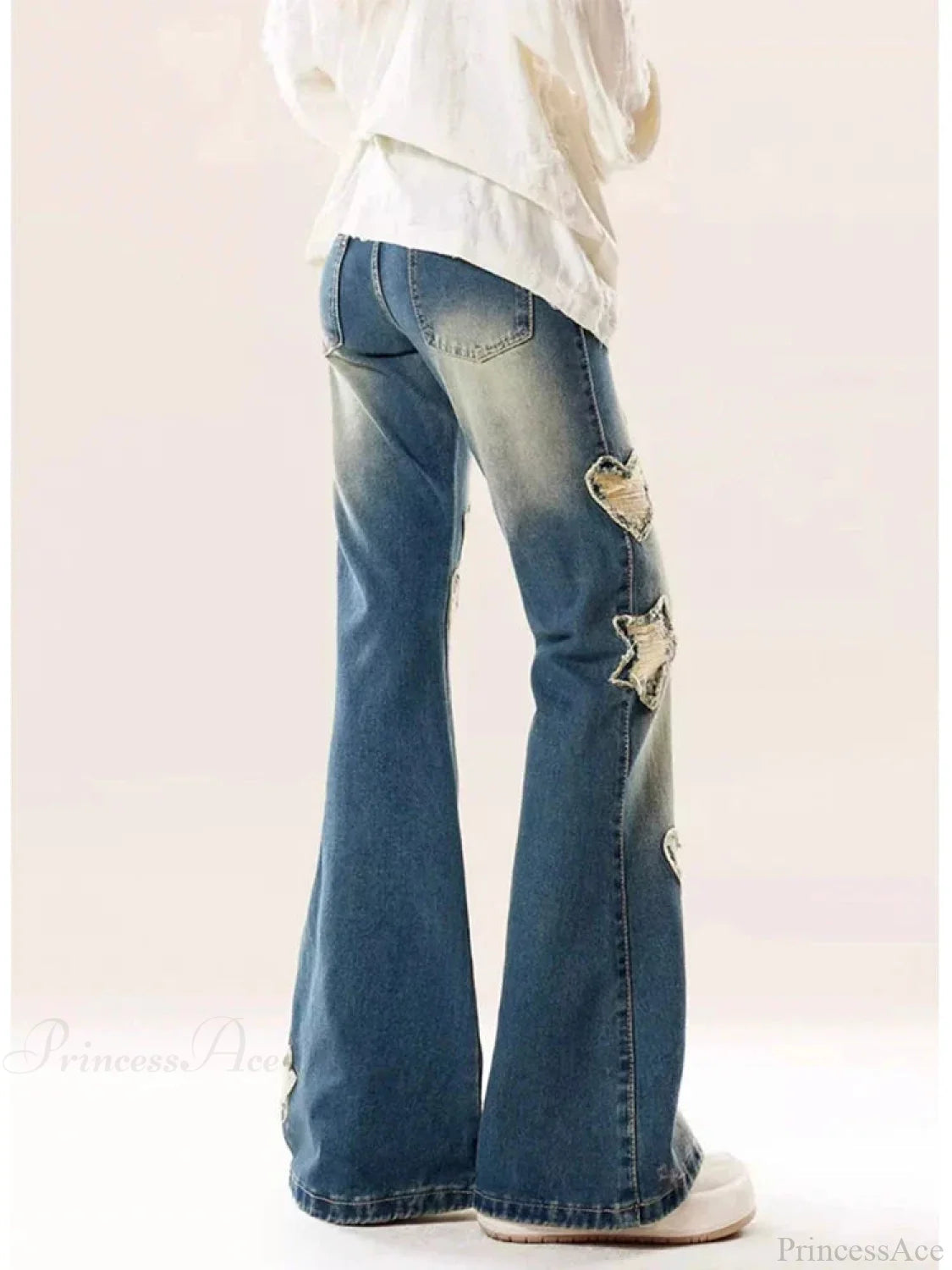 Azure Medieval Baggy Flare Star Pant