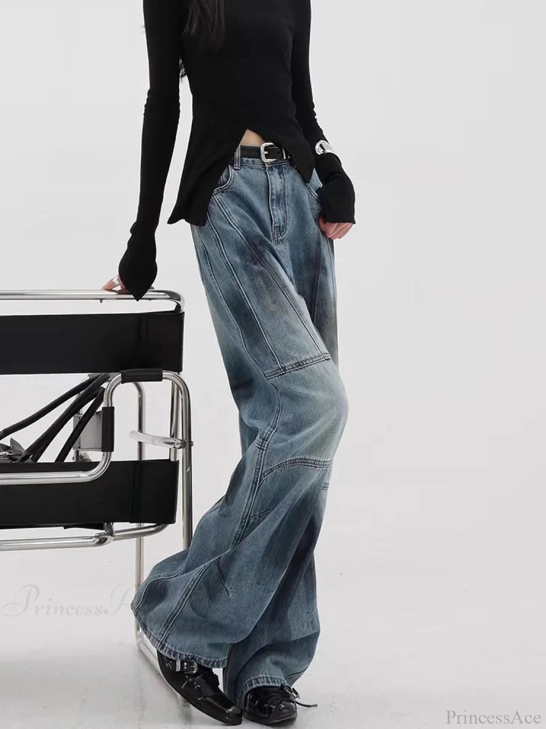 Azure Medieval Loose Harajuku Pant Blue / S