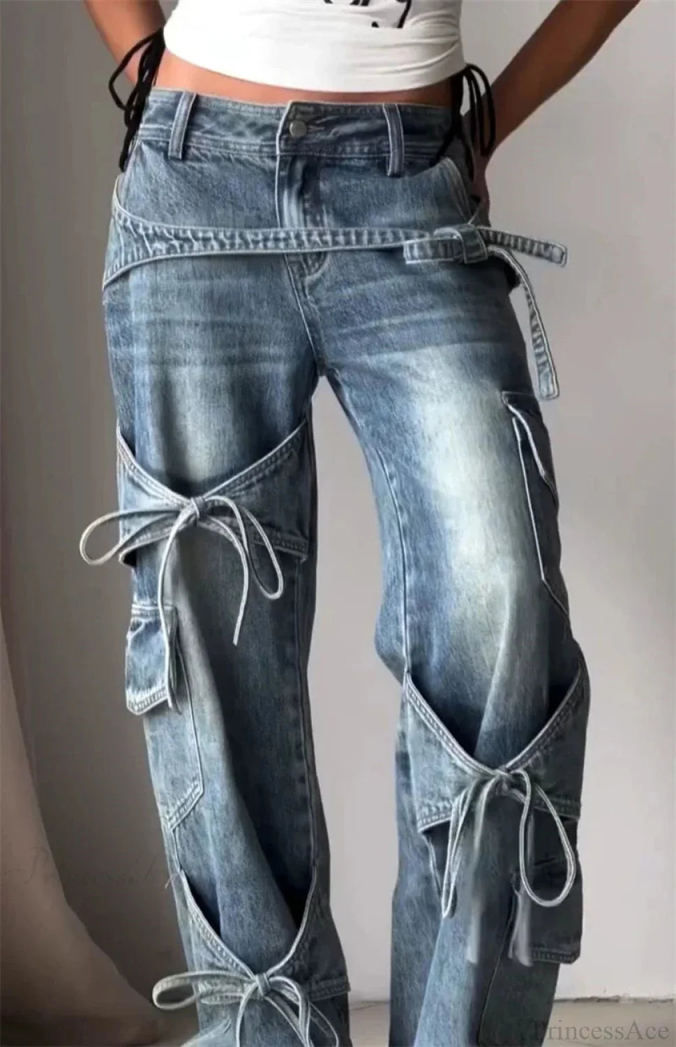 Azure Medieval Roomy Y2K Cargo Pant Blue / S