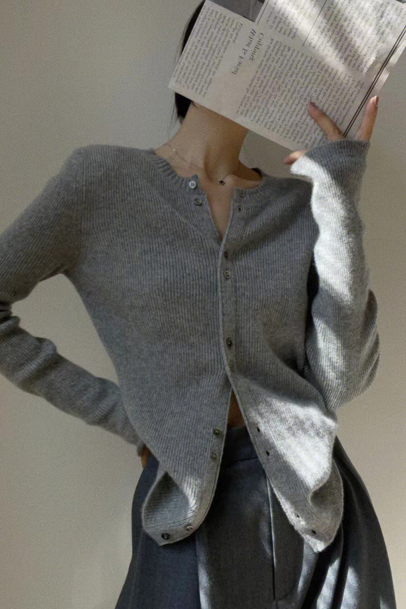 Tailored Knit Cardigan