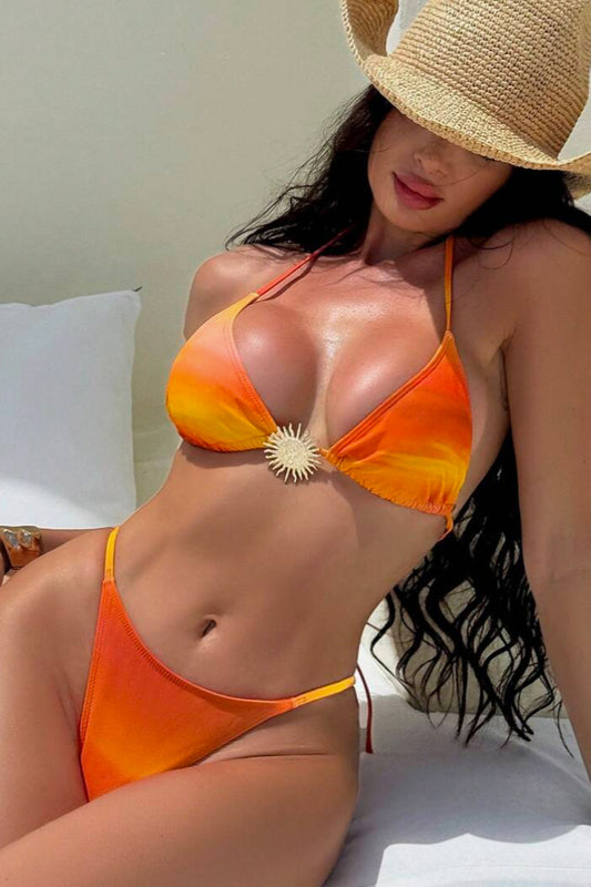 Ensemble de bikini licou dégradé