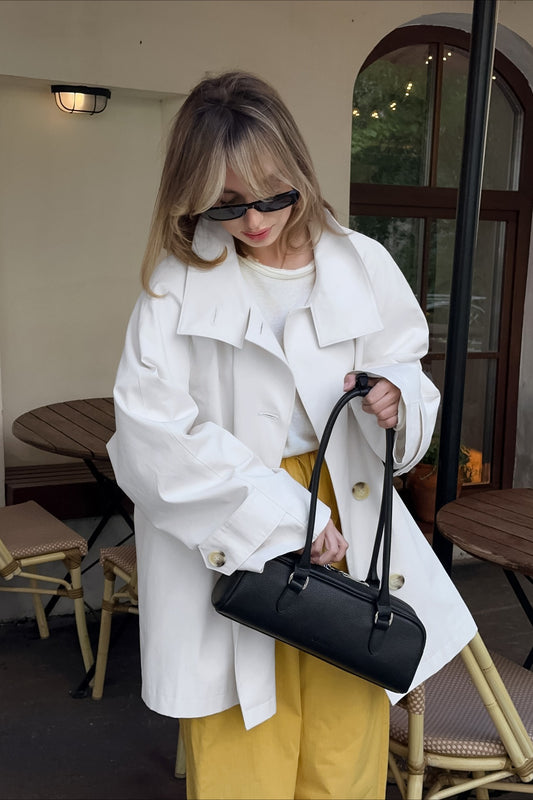 Trench blanc vintage